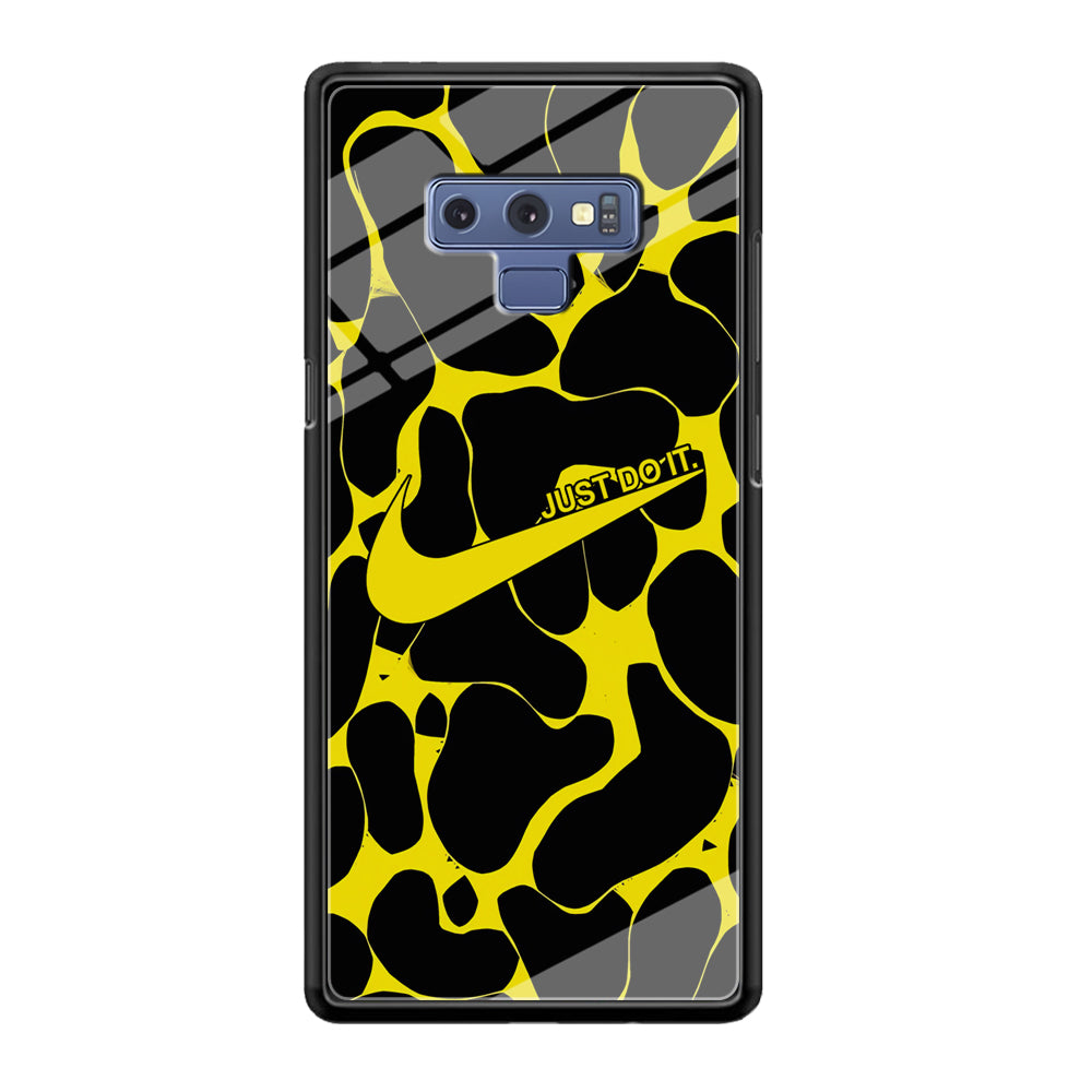 Nike Yellow Pattern Just Do It Samsung Galaxy Note 9 Case