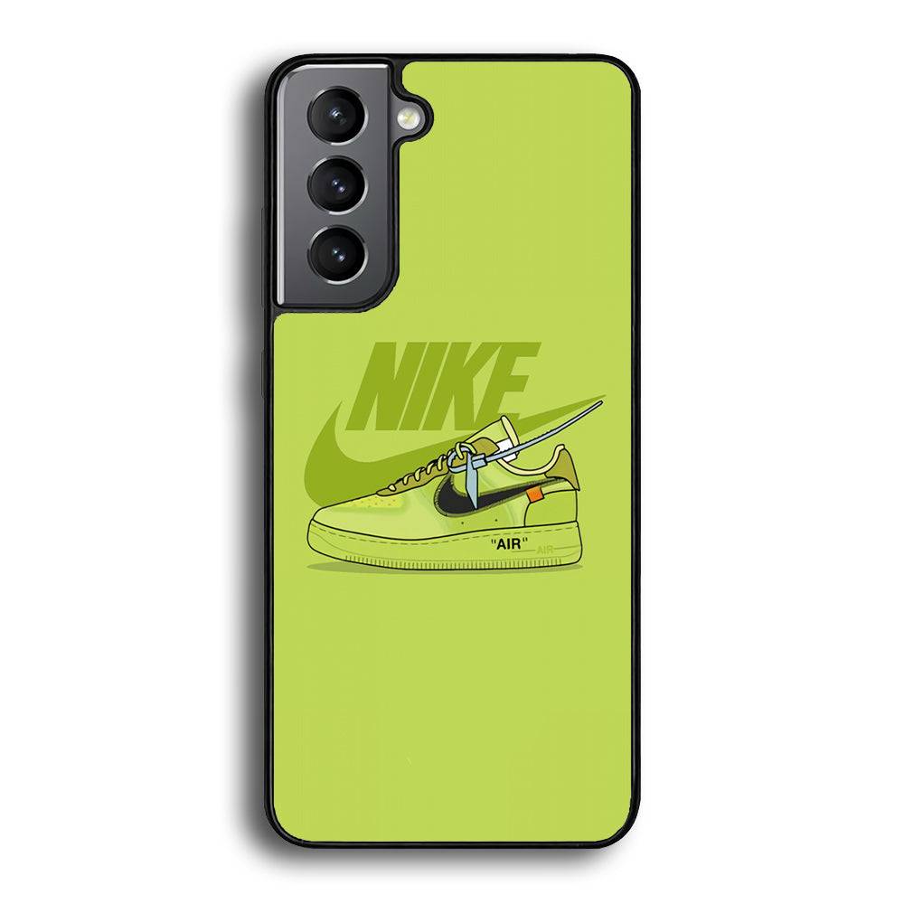 Nike Air Lime Green Samsung Galaxy S21 Plus Case