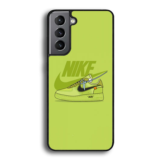 Nike Air Lime Green Samsung Galaxy S21 Plus Case