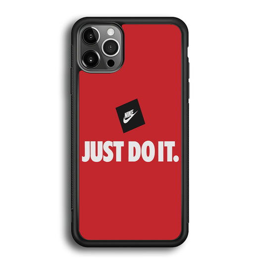 Nike Just do It Candy Red iPhone 12 Pro Case