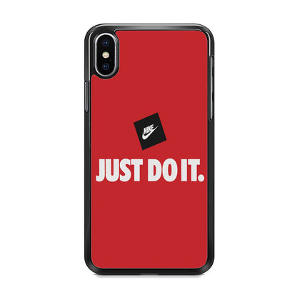 Nike Just do It Candy Red iPhone Xs Case