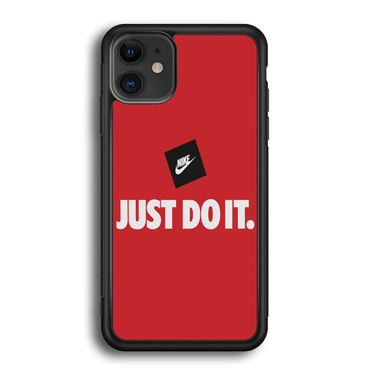 Nike Just do It Candy Red iPhone 12 Case