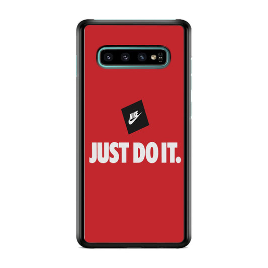 Nike Just do It Candy Red  Samsung Galaxy S10 Plus Case