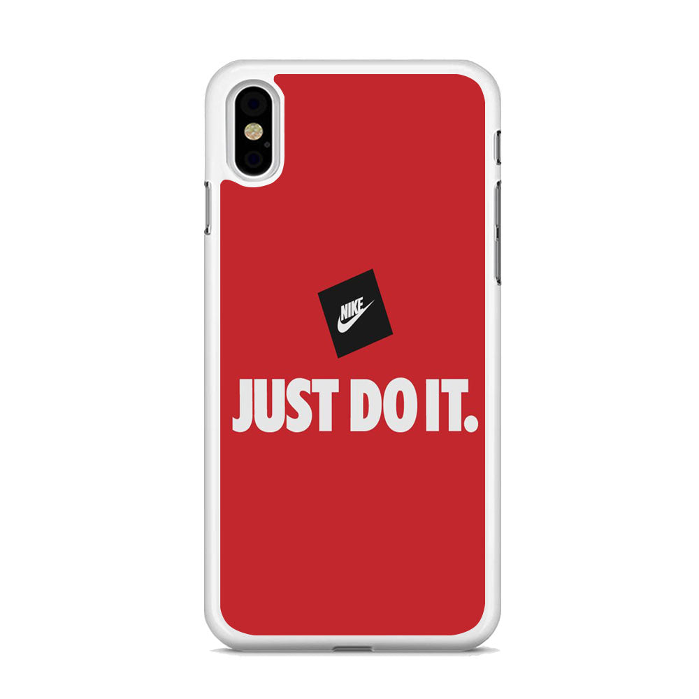 Nike Just do It Candy Red iPhone Xs Case