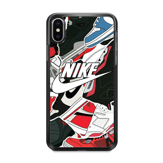Nike Logo Shoes iPhone Xs Case