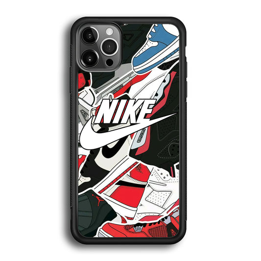 Nike Logo Shoes iPhone 12 Pro Case