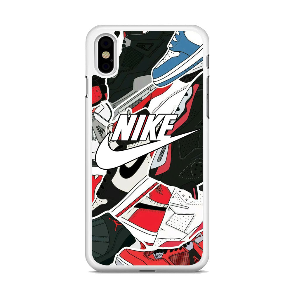 Nike Logo Shoes iPhone Xs Case