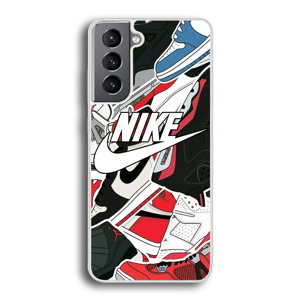 Nike Logo Shoes Samsung Galaxy S21 Case