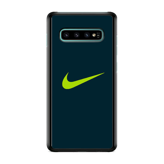 Nike Navy Green Samsung Galaxy S10 Plus Case