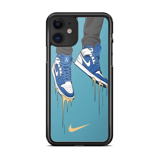 Nike Shoes Blue Outfit iPhone 11 Case