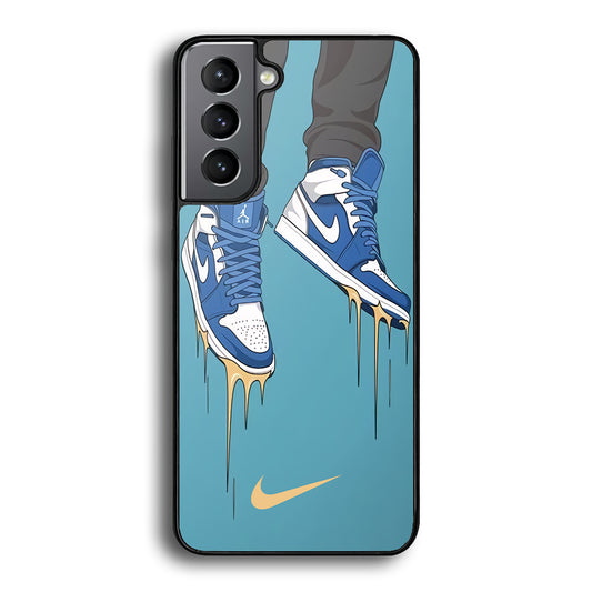 Nike Shoes Blue Outfit Samsung Galaxy S21 Case