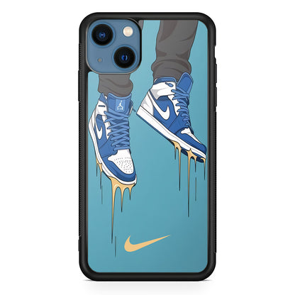 Nike Shoes Blue Outfit iPhone 13 Case