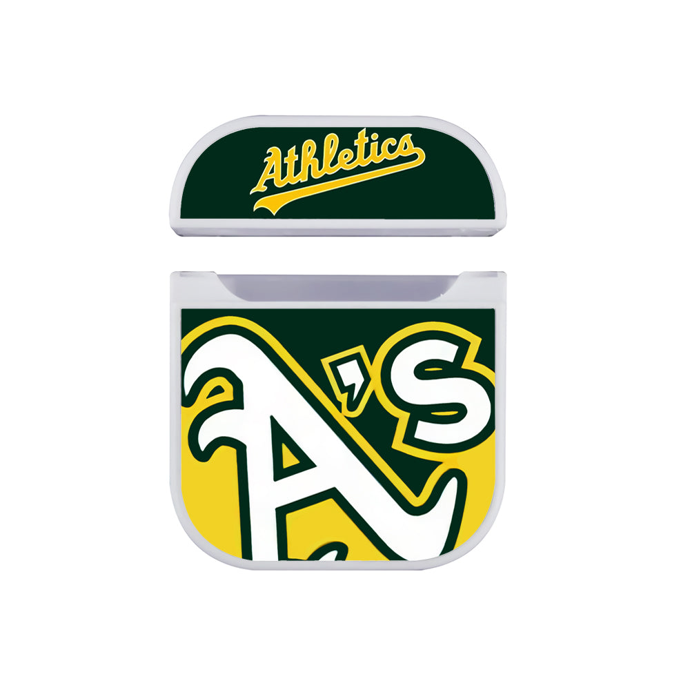 Oakland Athletics Team Hard Plastic Case Cover For Apple Airpods