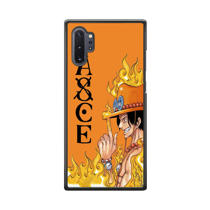 One Piece Ace Orange Tatto Samsung Galaxy Note 10 Plus Case