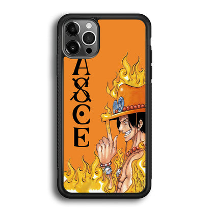 One Piece Ace Orange Tatto iPhone 12 Pro Case