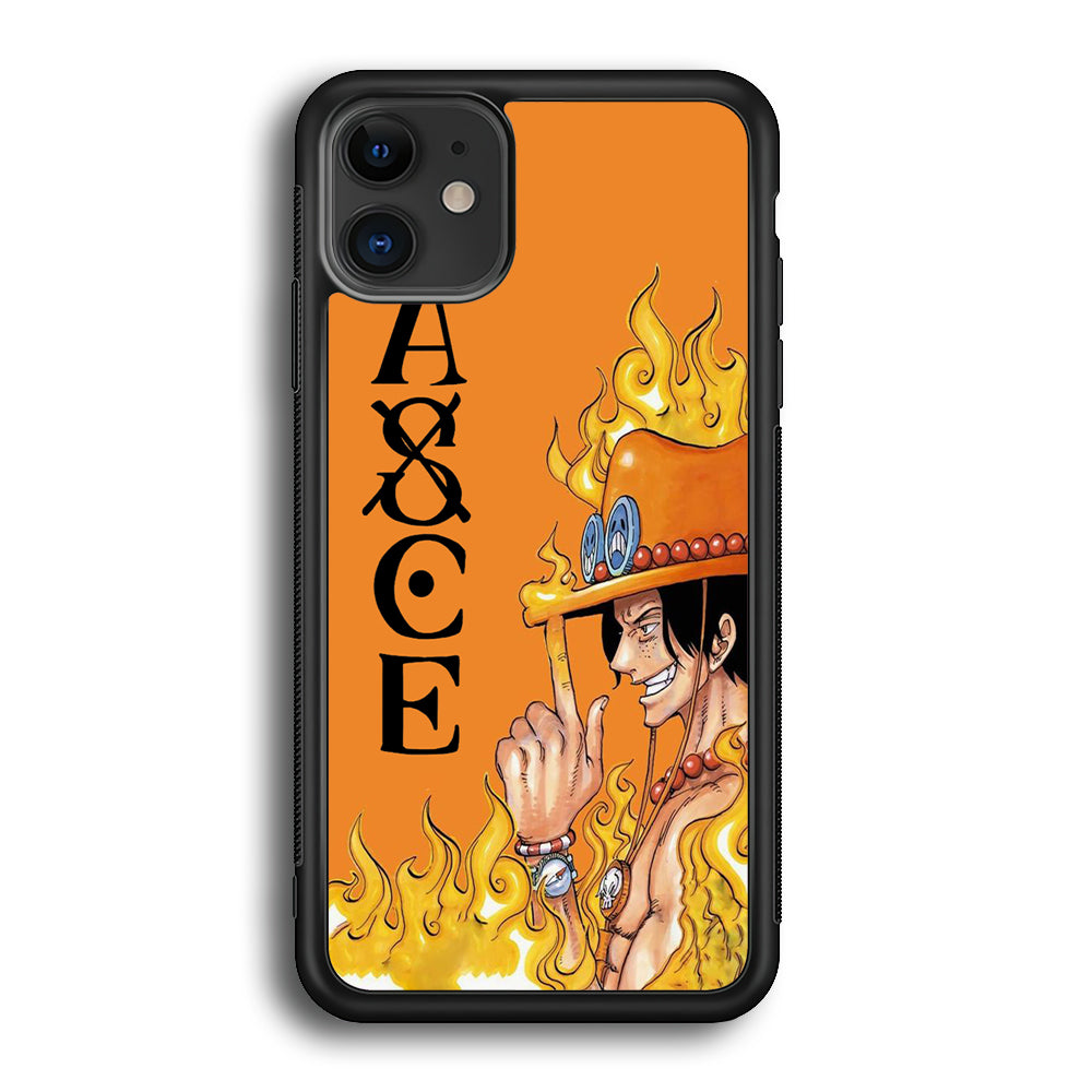 One Piece Ace Orange Tatto iPhone 12 Case