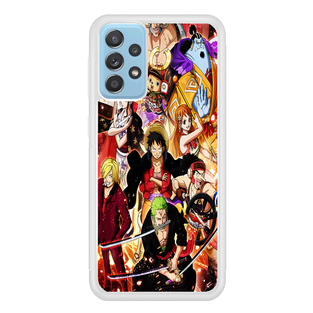 One Piece Luffy Team Samsung Galaxy A52 Case