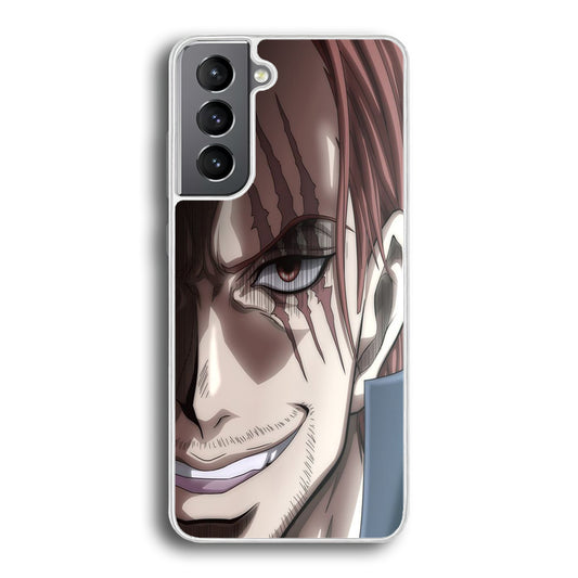 One Piece Shanks Close Up Face Samsung Galaxy S21 Plus Case