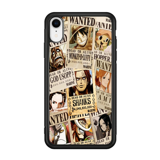 One Piece Wanted Poster iPhone XR Case