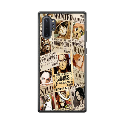 One Piece Wanted Poster Samsung Galaxy Note 10 Plus Case