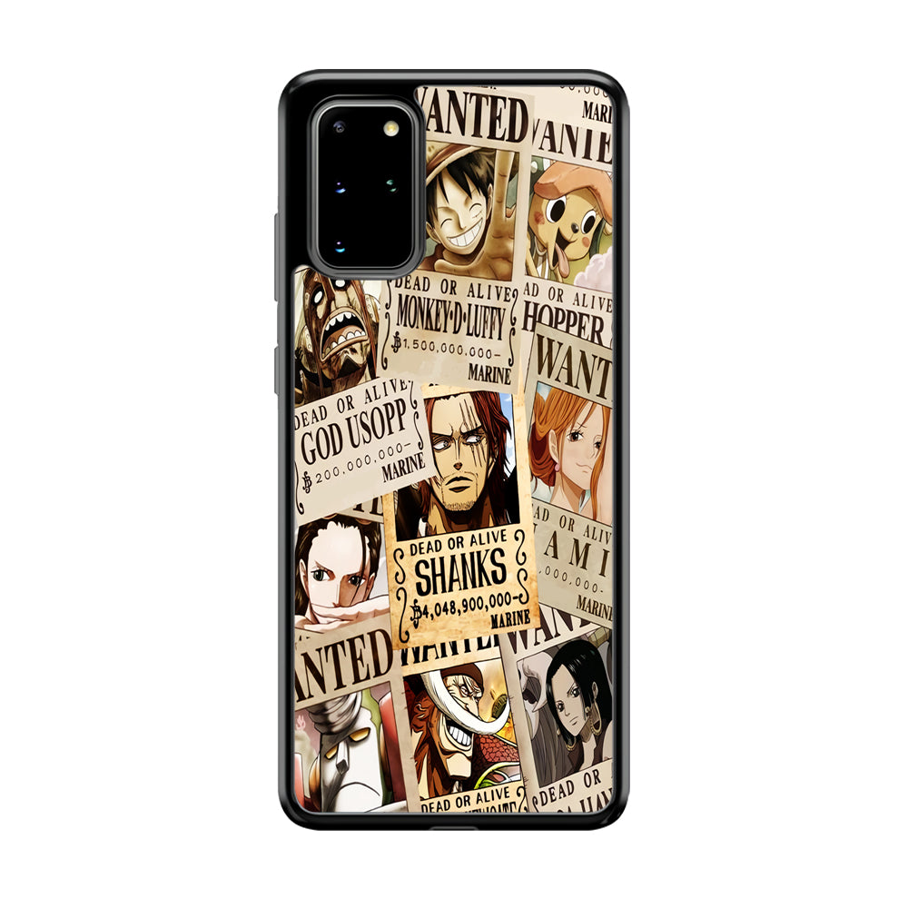 One Piece Wanted Poster Samsung Galaxy S20 Plus Case