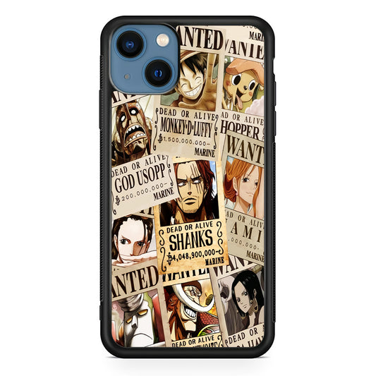 One Piece Wanted Poster iPhone 13 Case