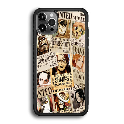 One Piece Wanted Poster iPhone 12 Pro Case