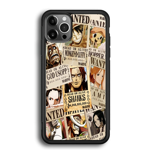 One Piece Wanted Poster iPhone 12 Pro Max Case