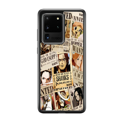 One Piece Wanted Poster Samsung Galaxy S20 Ultra Case