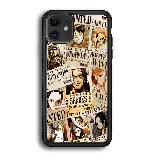 One Piece Wanted Poster iPhone 12 Case