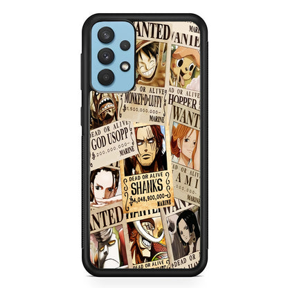 One Piece Wanted Poster Samsung Galaxy A32 Case