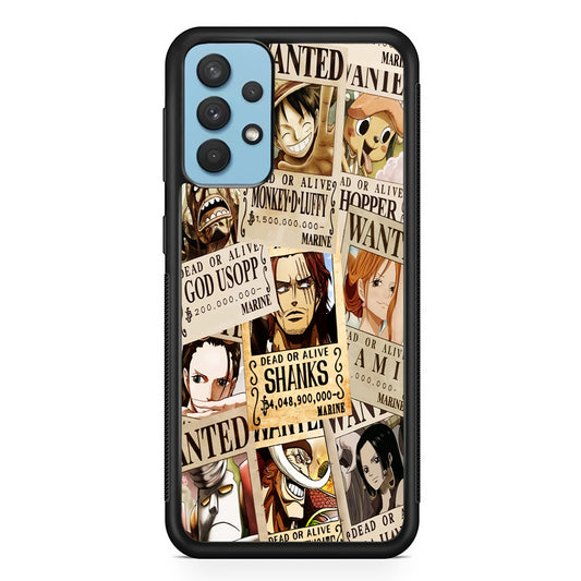 One Piece Wanted Poster Samsung Galaxy A32 Case