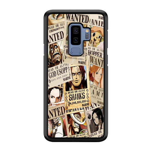 One Piece Wanted Poster Samsung Galaxy S9 Plus Case