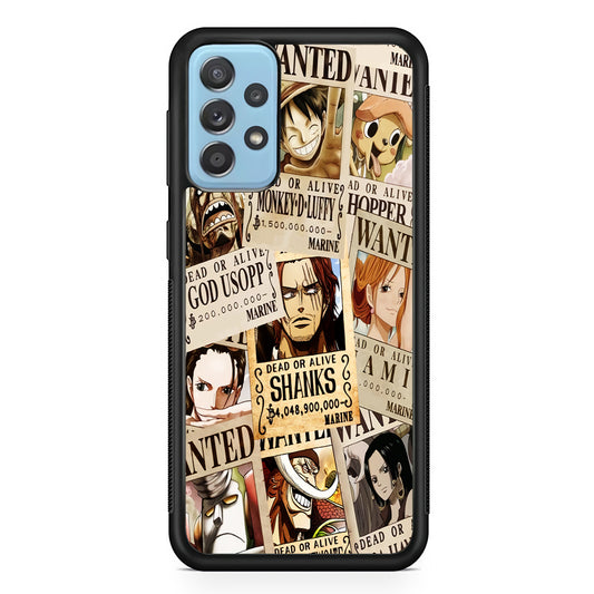 One Piece Wanted Poster Samsung Galaxy A52 Case