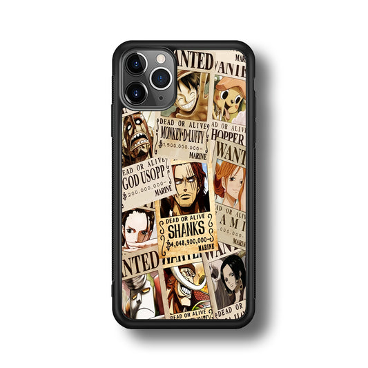 One Piece Wanted Poster iPhone 11 Pro Max Case