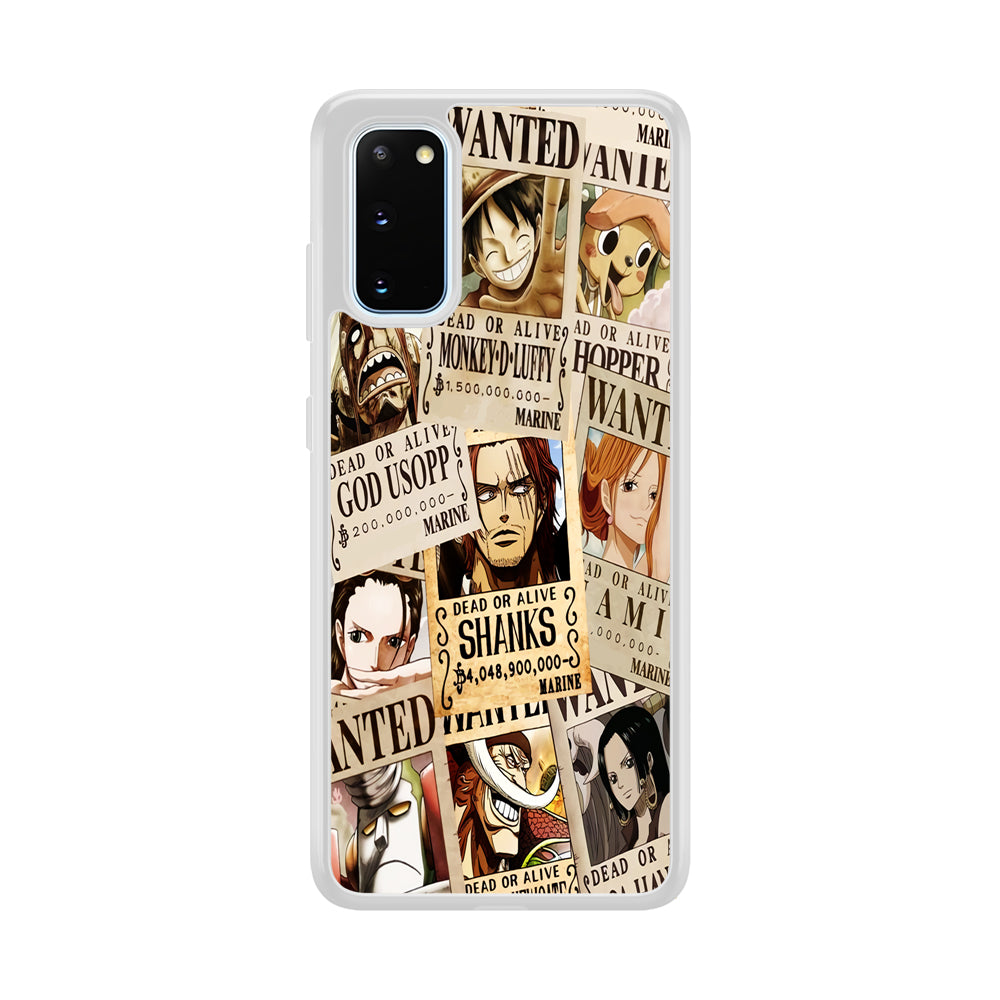 One Piece Wanted Poster Samsung Galaxy S20 Case