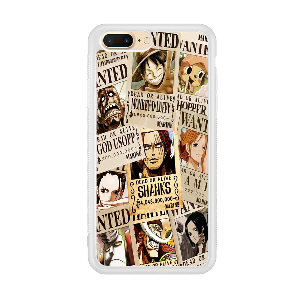 One Piece Wanted Poster iPhone 8 Plus Case