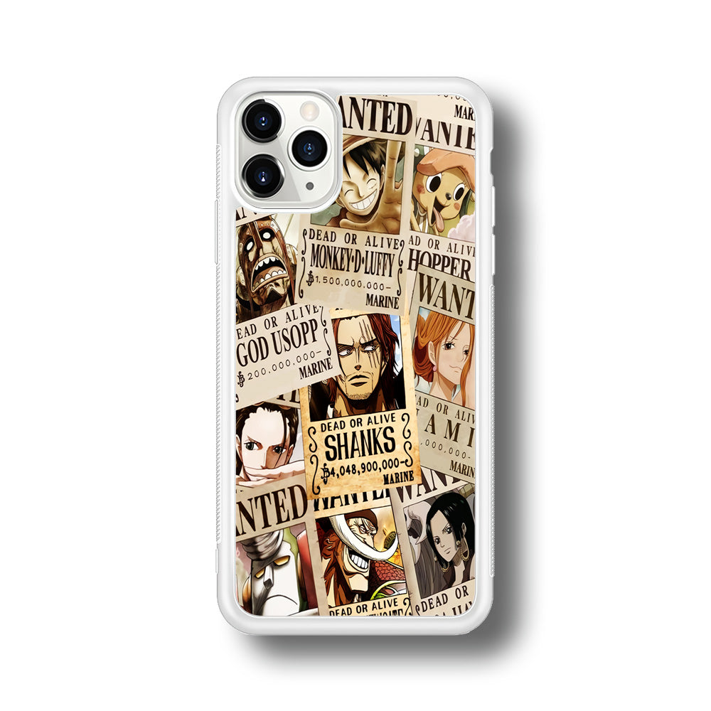 One Piece Wanted Poster iPhone 11 Pro Max Case