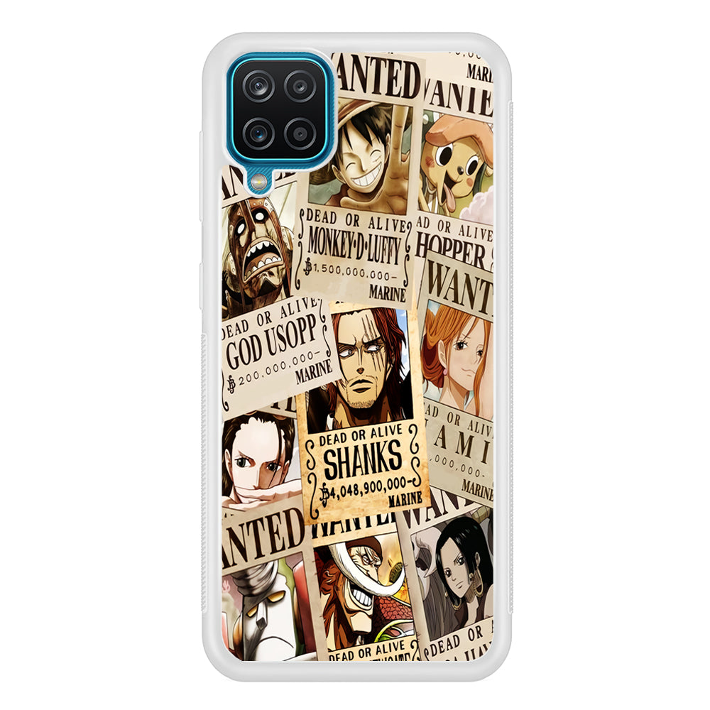 One Piece Wanted Poster Samsung Galaxy A12 Case