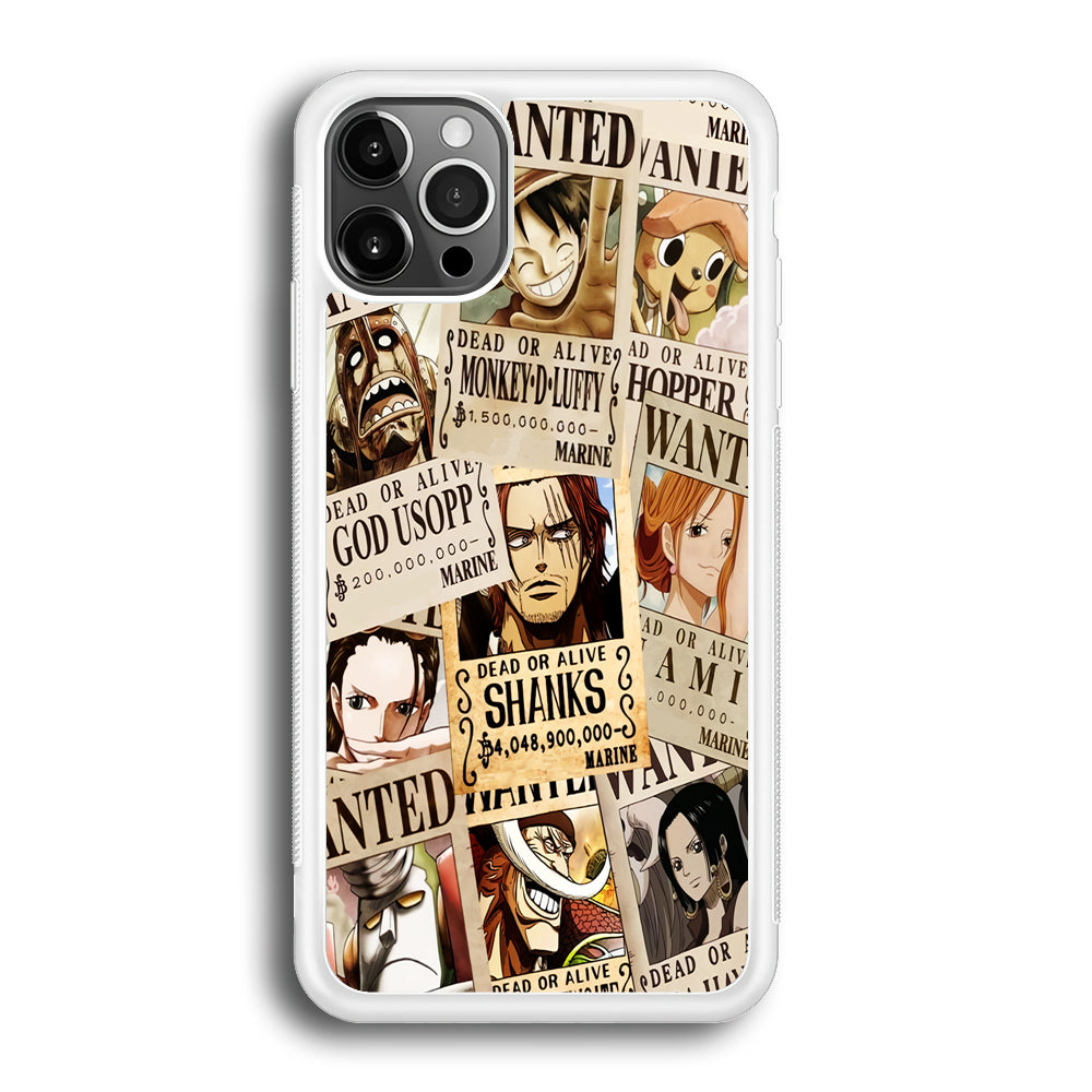 One Piece Wanted Poster iPhone 12 Pro Case