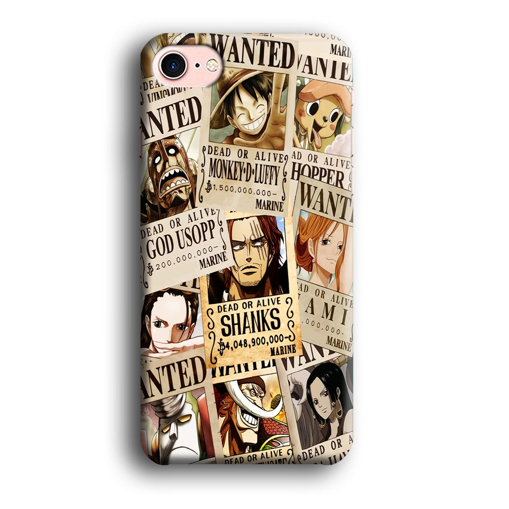 One Piece Wanted Poster iPhone 7 Case