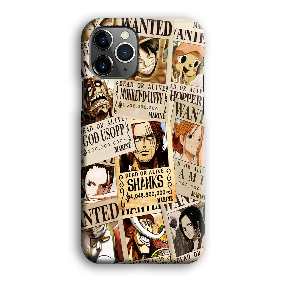 One Piece Wanted Poster iPhone 12 Pro Case