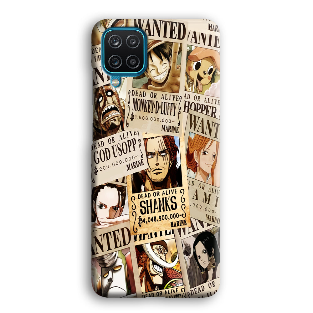 One Piece Wanted Poster Samsung Galaxy A12 Case