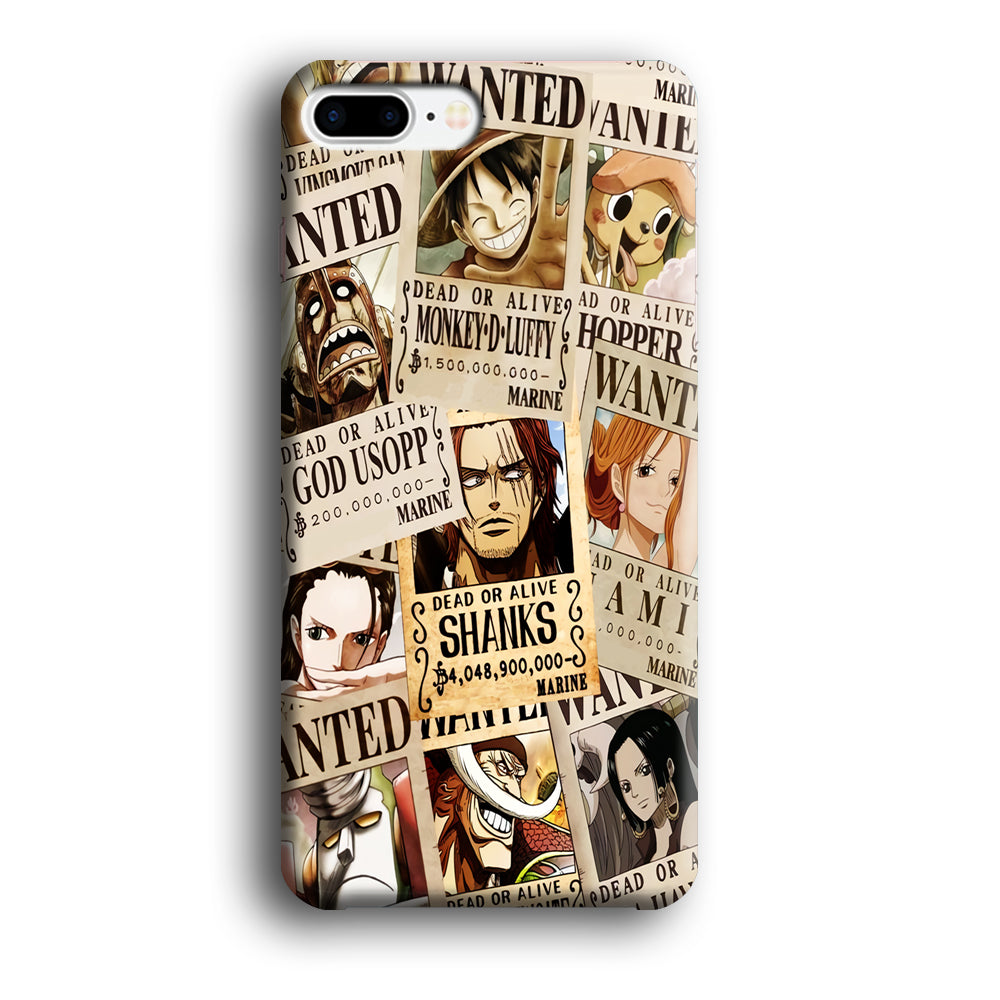 One Piece Wanted Poster iPhone 8 Plus Case