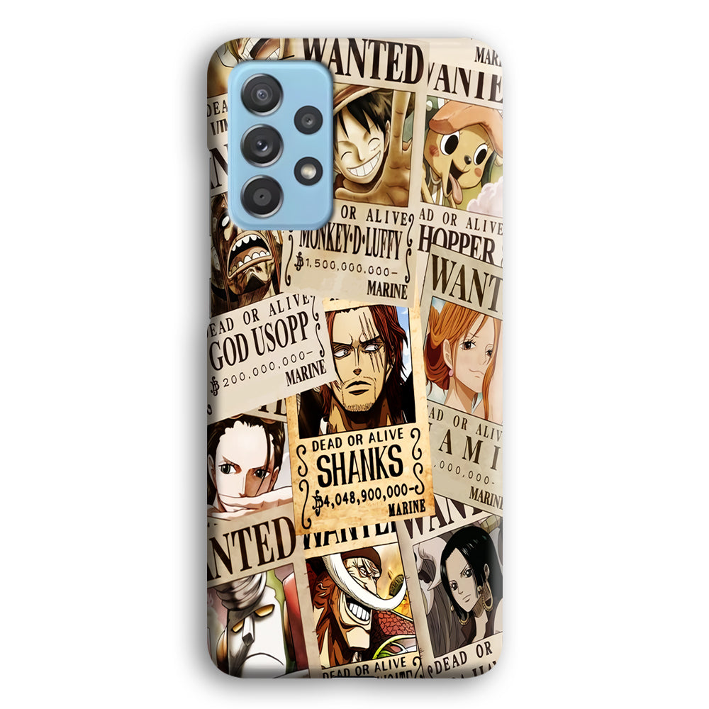 One Piece Wanted Poster Samsung Galaxy A52 Case