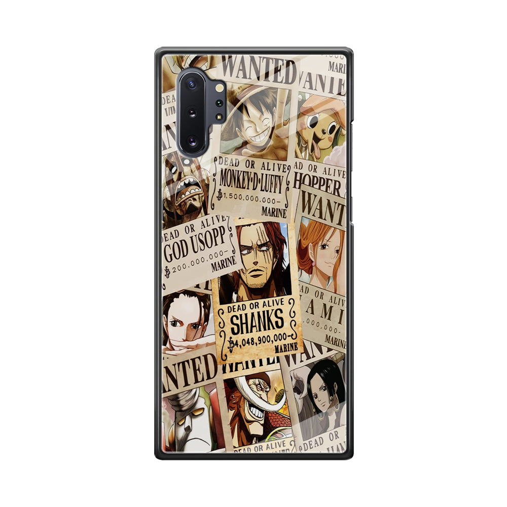 One Piece Wanted Poster Samsung Galaxy Note 10 Plus Case