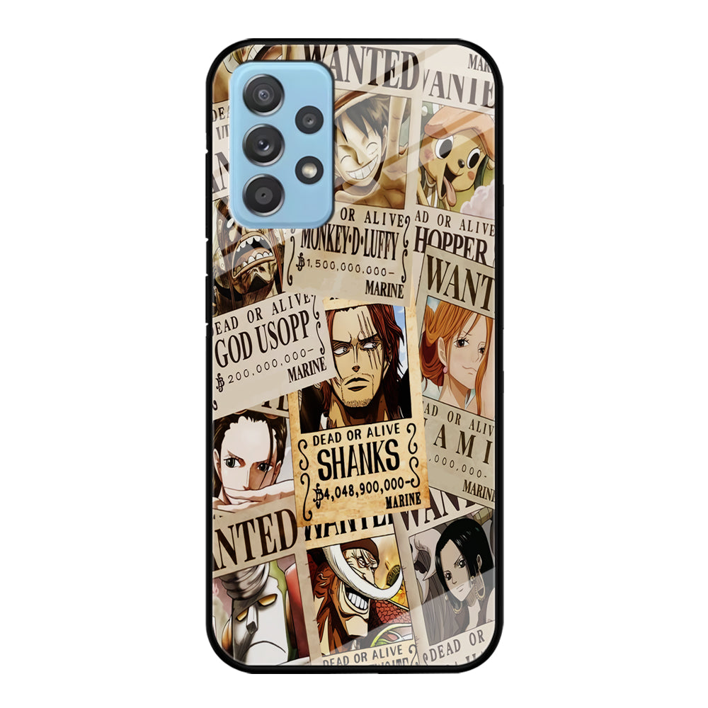 One Piece Wanted Poster Samsung Galaxy A52 Case