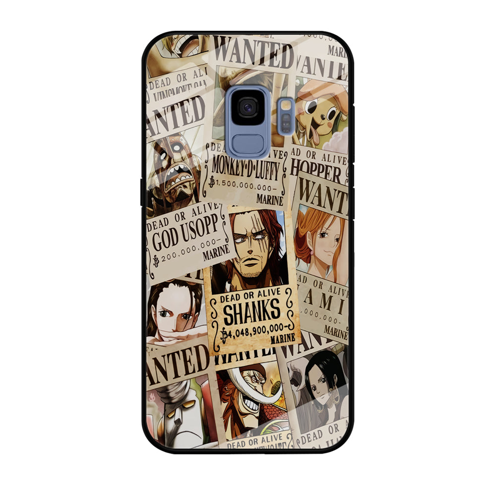 One Piece Wanted Poster Samsung Galaxy S9 Case