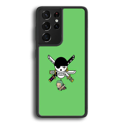 One Piece Zoro Green Samsung Galaxy S21 Ultra Case