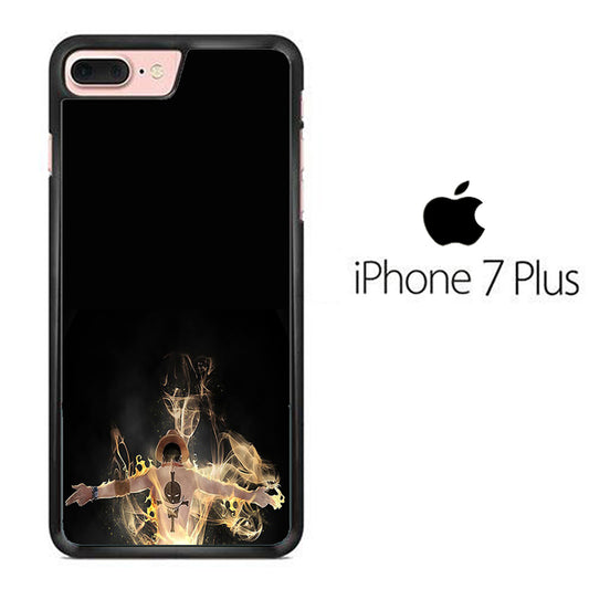 One Piece Ace Black iPhone 7 Plus Case